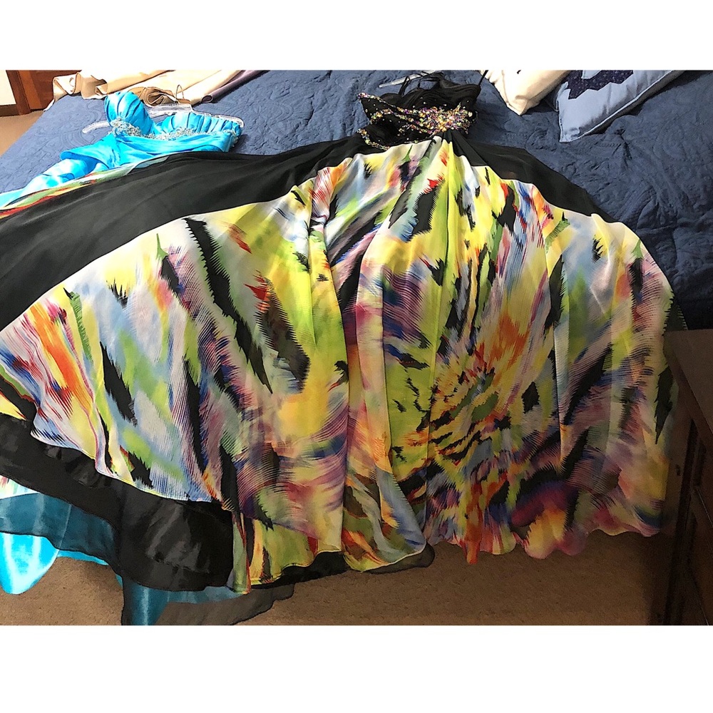 Prom dress colorful